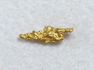 Gold nugget 5 mm - Kaareoja, Lappia, Finland