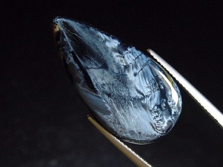 Pietersite 16,75 Ct. pear cabochon Farm Hopewell, Outju, Namibia