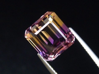 Ametrine 8,09 Ct. rare natural color octagon