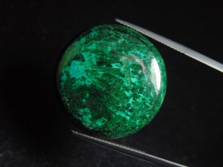 Shattuckite 42,21 Ct. round cabochon - Bisbee, Arizona, USA