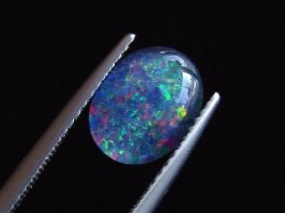 Opal 10 x 8 mm oval cabochon triplet - Australia