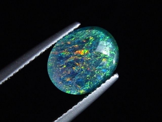 Opal 10 x 8 mm oval cabochon triplet - Australia
