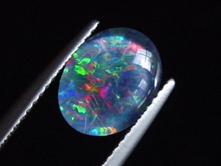 Opal / Edelopal 10 x 8 mm Oval Cabochon Triplette - Australien