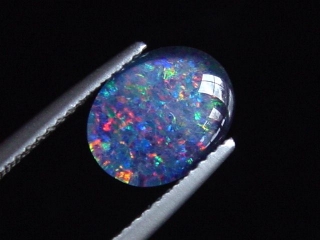 Opal / Edelopal 10 x 8 mm Oval Cabochon Triplette - Australien