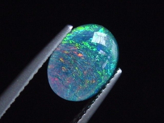 Opal 10 x 8 mm oval cabochon triplet - Australia