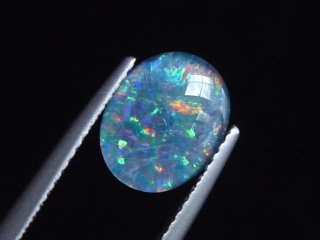 Opal / Edelopal 10 x 8 mm Oval Cabochon Triplette - Australien