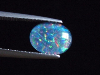 Opal / Edelopal 10 x 8 mm Oval Cabochon Triplette - Australien