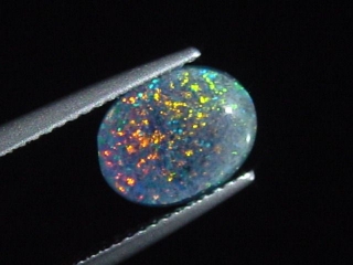 Opal 10 x 8 mm oval cabochon triplet - Australia