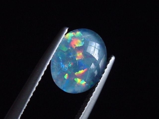 Opal / Edelopal 10 x 8 mm Oval Cabochon Triplette - Australien