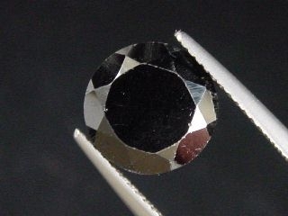 Schwarzer Spinell 6,08 Ct. rund Sri Lanka