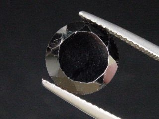 Black Spinel 6,34 Ct. round Sri Lanka