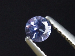 Blue purple Spinel 0,26 Ct. round Sri Lanka