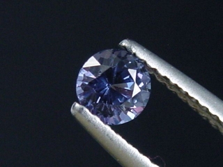 Blue purple Spinel 0,46 Ct. round Sri Lanka
