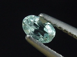 Vanadium Beryl 0,19 Ct. oval - Minas Gerais, Brazil