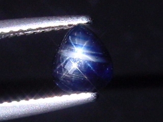 12 Ray Star Sapphire 1,46 Ct. fine star - very rare