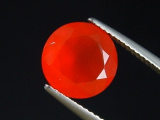 Karneol 3,12 Ct. leuchtendes orangerot 10 mm Rund Indien