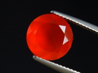 Karneol 2,97 Ct. leuchtendes orangerot 10 mm Rund Indien
