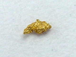 Gold nugget 4 mm - Kaareoja, Lappia, Finland