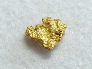 Gold nugget 4 mm - Kaareoja, Lappia, Finland