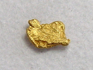 Gold Nugget 5 mm - Palsinoja, Lappland, Finnland