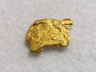Gold Nugget 5 mm - Palsinoja, Lappland, Finnland