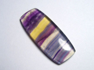 Fluorite 36,10 Ct. multicolor banded cabochon