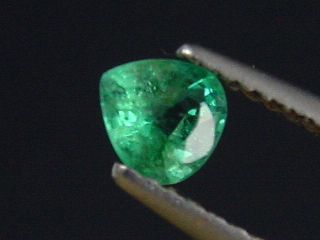 Emerald 0,43 Ct. fine green pear Colombia