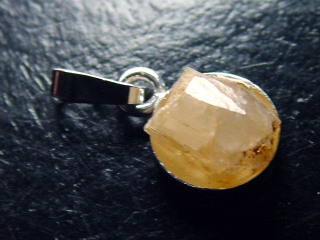 Phenakite crystal pendant 925 silver 16 mm - Piracicaba, Minas Gerais, Brazil