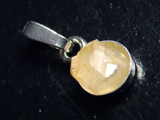 Phenakite crystal pendant 925 silver 14 mm - Piracicaba, Minas Gerais, Brazil