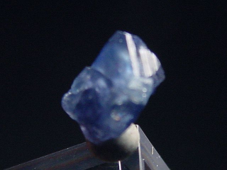 Benitoite crystal 6 mm - San Benito Co., California, USA