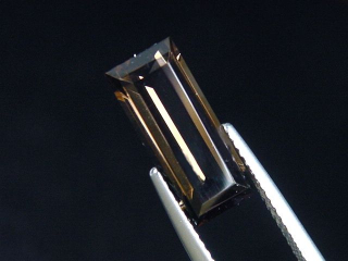 Smokey Quartz 3,18 Ct. baguette cut Brazil