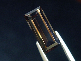 Smokey Quartz 3,03 Ct. baguette cut Brazil