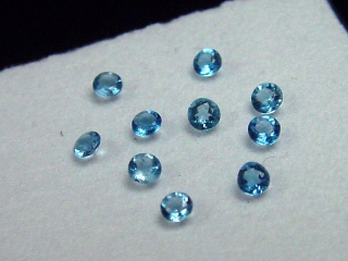 Hauyn / Hauynit 1,5 mm Rund - Ettringen, Eifel, Deutschland