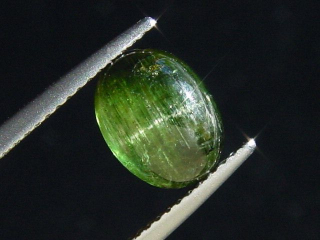Verdelite Tourmaline cat's eye 2,78 Ct. cabochon Brazil