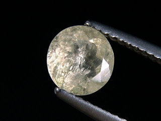 Leucit 1,10 Ct. Rund facettiert - Vesuv, Neapel, Italien