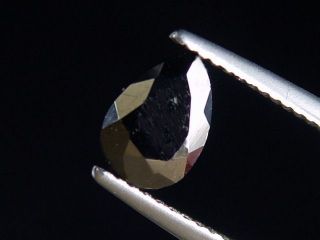 Ferro Columbite 3,49 Ct. faceted - Galilea, Minas Gerais, Brazil