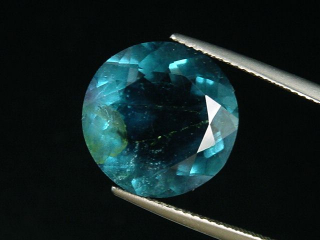 Fluorite 14,03 Ct. blue green round - Namibia