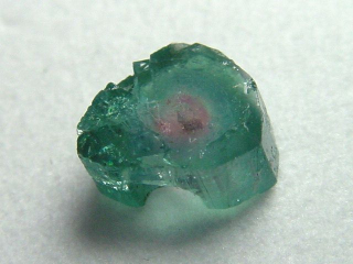 Wassermelonenturmalin 1,91 Ct. polierte Kristallscheibe Brasilien