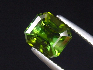 Verdelith / grüner Turmalin 2,78 Ct. Oktagon 7,5 x 7 mm Brasilien