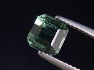 Verdelith / grüner Turmalin 1,95 Ct. Oktagon 6 x 6 mm Brasilien