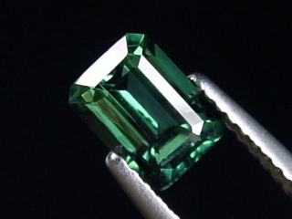 Verdelite / green Tourmaline 1,14 Ct. octagon Brazil