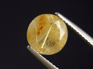 Rutile Quartz 2,45 Ct. faceted Brazil