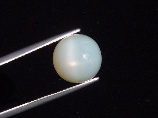 Sternmondstein / Stern Mondstein 9,26 Ct. heller Stern Rund Cabochon