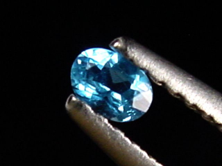 Hauyn / Hauynit 0,09 Ct. 3 mm Oval - Ettringen, Eifel, Deutschland