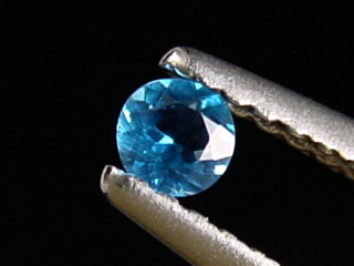 Hauyn / Hauynit 0,07 Ct. 2,5 mm Rund - Ettringen, Eifel, Deutschland