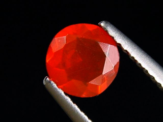 Feueropal 0,55 Ct. Rund 6 mm Mexiko