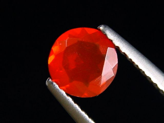 Feueropal 0,55 Ct. Rund 6 mm Mexiko