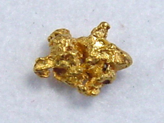 Gold Nugget 5 mm - Selperinoja, Lappland, Finnland