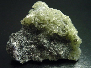 Prehnite specimen crystalline 76 mm Tanzania