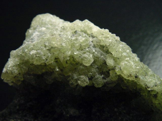 Prehnite specimen crystalline 76 mm Tanzania